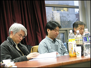 왼쪽부터 김창남, 문진오, 김보성씨.