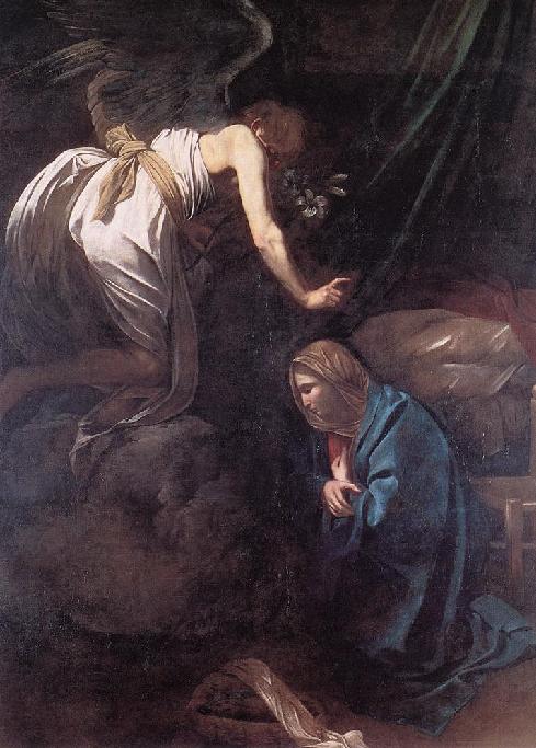 예수나심에 대한 예고(The Annunciation) 1608-9, Oil on canvas, 285 x 205 cm, Musee des Beaux-Arts, Nancy, Lorraine, France