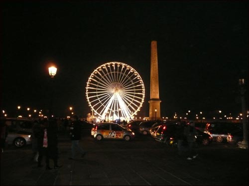 콩코르드 광장의 오벨리스크와 대형바퀴 