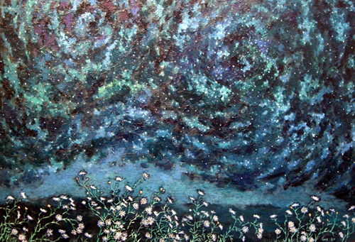백중기 '별빛연가' 캔버스에 유화 162×112cm 2007