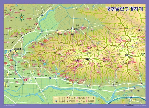 경주 남산 지도