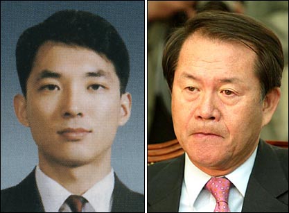 부산 북 강서갑에 한나라당 공천을 신청한 박민식 변호사(왼쪽)와 정형근 의원.
