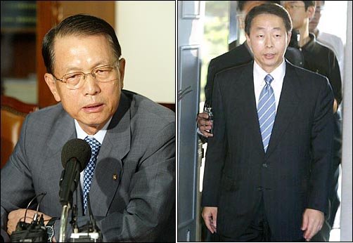 거제 지역구 한나라당 공천 경쟁이 예상되는 김기춘 의원(왼쪽)과 'YS 차남' 김현철씨