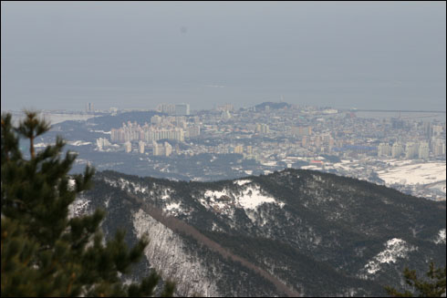  권금성에서 바라본 속초시가지