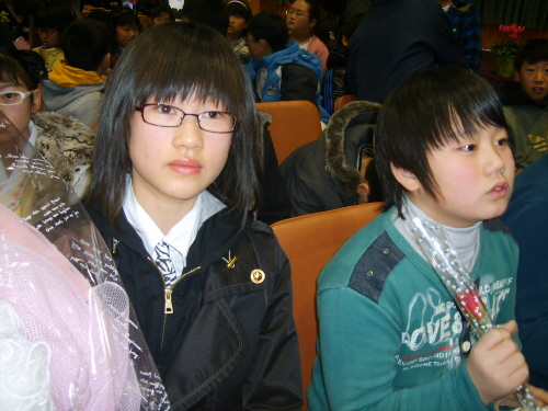 충청남도교육감 수상자인 곽서우 학생(왼쪽)