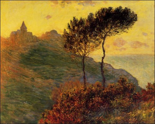 (The Church at Varengeville, against the Sunset), 1882, Barber Institute of Fine Arts, England