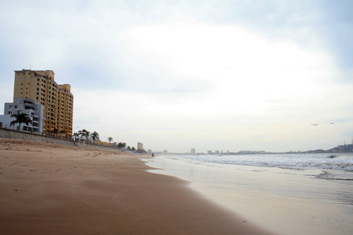 멕시코 3대 해변도시. 아침이라 한가하다.