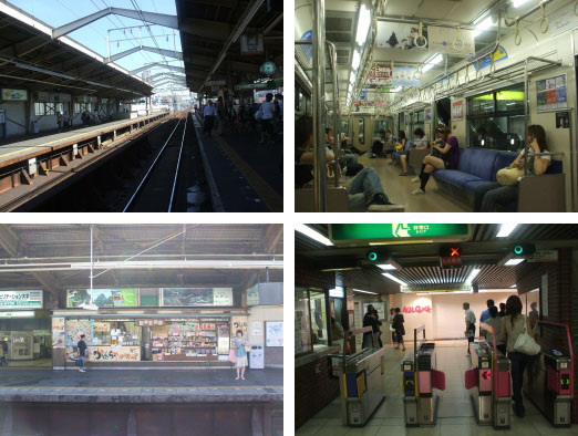 우리나라보다 주5일 근무제가 일찍 정착된 일본답게, 토요일 아침의 오사카는 매우 조용했다. 이는, 거리 곳곳도 지하철 내도, 마찬가지였다.
