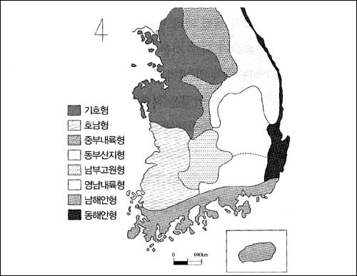 "짚가리" 언어 형태의 지리적 분포