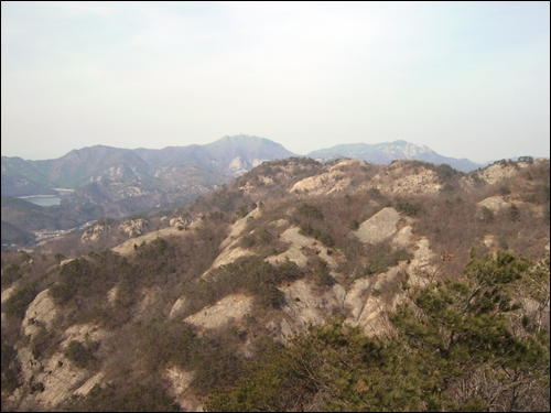  관음봉에서 바라본 외변산쪽 풍경