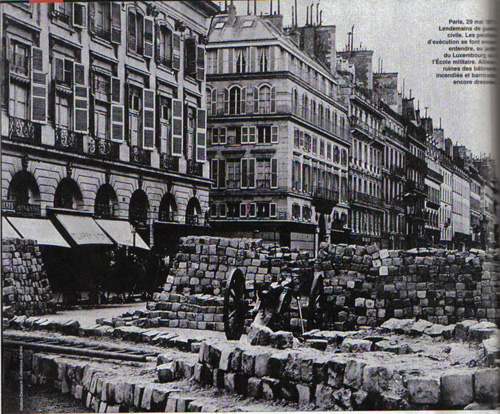 1871년 5월 28일에 무너진 파리코뮌의 마지막 바리케이드