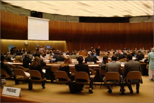 스위스 제네바에서 열리고 있는 유엔인권이사회에서 일본정부의 인권상황을 검토하는 회의가 진행되고 있다.