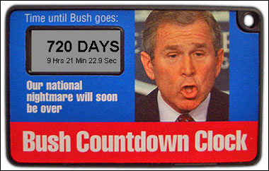 2007년 1월에 등장한 부시 대통령 퇴임시계.