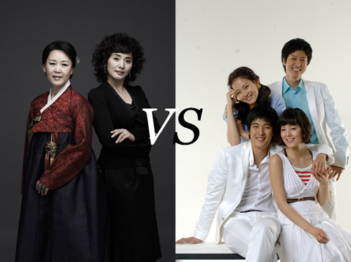 SBS <애자 언니 민자>(왼쪽)와 KBS2TV <돌아온 뚝배기>