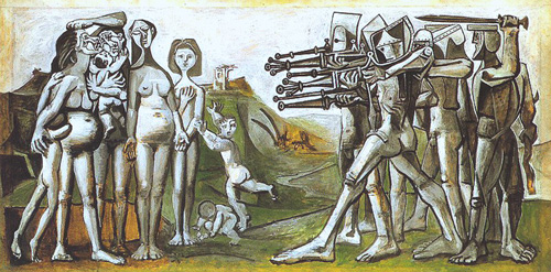 피카소 <한국전쟁 대학살>, 1951, 파리 피카소미술관