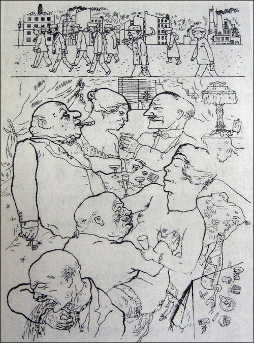 게오르게 그로츠 <아침 5시까지!>, 1921