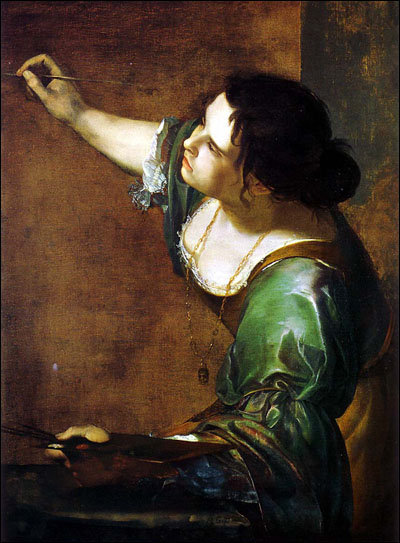 젠틸레스키 <회화의 알레고리로서의 자화상(Self-Portrait as the Allegory of Painting)>, 영국왕실소장