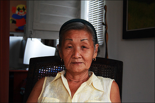 쿠바 주류사회에서 쿠바 내 한인역사와 한국알리기 전도사로 활동 중인 올해 일흔의 마르따 할머니.