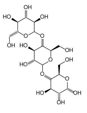 ‘말토덱스트린’은 ‘호정(糊精)’이라고도 하며, 화학식은 n(C·H2O)6이다. n은 포도당의 개수다. 녹말보다 분자량이 작은 다당류를 총칭한다.