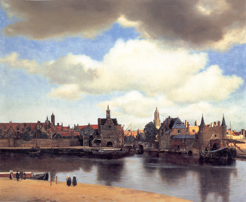 델프트의 풍경, 1659-60.