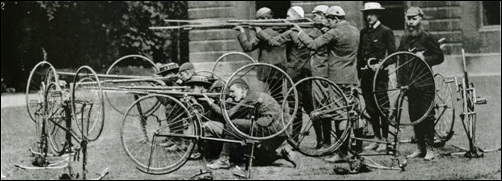 1차세계대전때 유럽 각 나라는 자전거를 전쟁에 이용했다.
