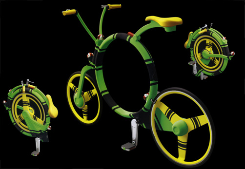 미래형 접이식 자전거