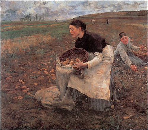 (Saison de Octobre Recolte des pommes de terre, 1879, National Gallery of Victoria, Melbourne, Australia Felton Bequest 