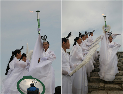  지난 19일 강화도 마니산 참성단에서 제89회 전국체육대회의 서막을 알리는 성화가 채화됐다.