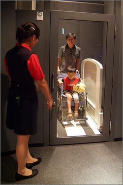 하우스텐보스에는 어린이와 장애인들을 배려하는 편의시설이 잘 갖춰져 있다.