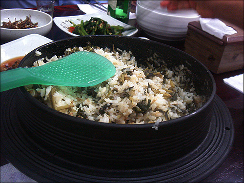 우리 민족이 예로부터 즐긴 민족음식 중 하나인 산나물밥
