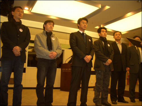 이날 노종면 YTN노조위원장을 비롯한 6명의 해고자들이 안종필 자유언론상 특별상 시상식에 참여했다.