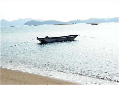 사구미(전남 해남읍 송지면 통호리 사구미 마을) 바닷가는 나그네가 두 번째 찾는 곳이다
