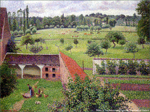 카미유 피사로 I '창밖의 풍경: 에라니 쉬르 엡트' 캔버스에 유채 650×810cm 1888