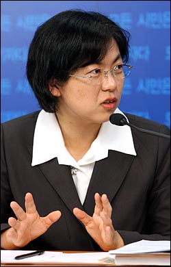 이정희 민주노동당 의원.