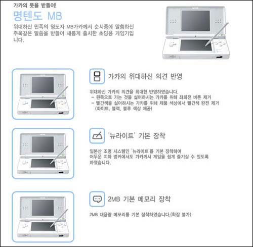 인터넷에서 인기를 끌고 있는 '명텐도' 패러디