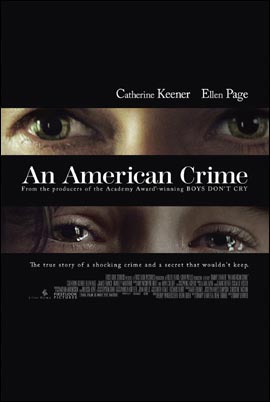 <아메리칸 크라임> 가해자와 피해자의 눈동자가 담긴 포스터. <주노>의 엘렌 페이지 주연.