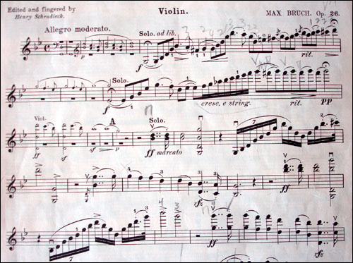 대학 오디션 곡으로 연습하고 있는 브루흐의 <바이올린 협주곡 1번 G단조 작품 26>