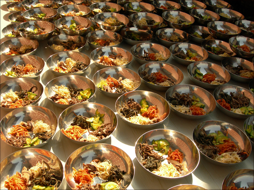호국 응봉사 군장병 수계식 및 위문공연-정성이 가득한 비빔밥