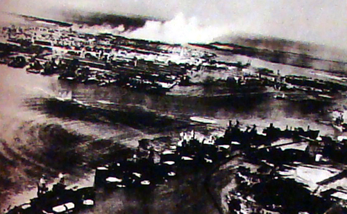 일본군의 미국 하와이 진주만 공습 광경(1941.12)