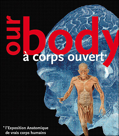 'our body' 시신 전시회 포스터