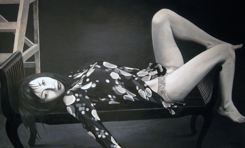 '베드 카우치 7' 캔버스에 유채 227×145cm 2009