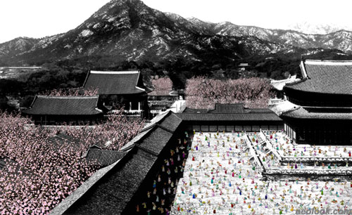  이상현_삼천궁녀_디지털 프린트_124×200cm_2009 