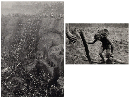 브라질의 쎄라 뻬라다 금광에서 노동자들이 금을 채굴하는 모습을 담은 사진 (작가 세바스티앙 살가도)

