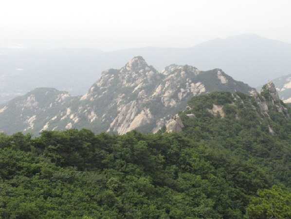 오산종주 의상봉 능선