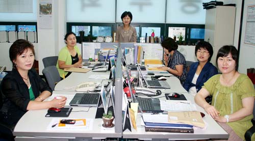 동부화재 횡성사업소 김종옥 팀장이 이끄는 여성 보험설계사들 