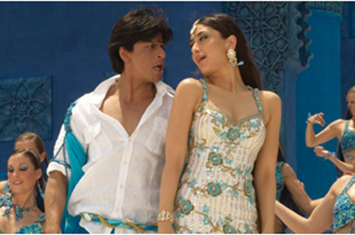 인도 영화 <빌루>의 한 장면. 왼쪽의 남자 배우가 <샤루 칸>이다.