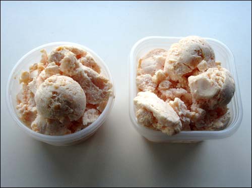 손맛이 뛰어난 미국인 총각 조쉬가 만든 복숭아 아이스크림. 