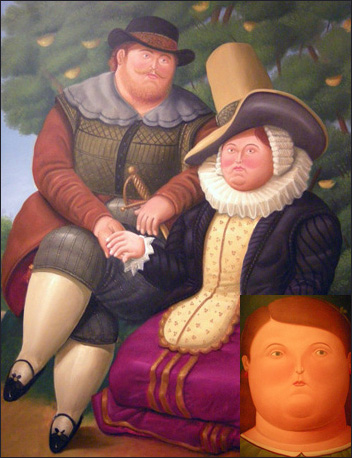 '루벤스와 아내' 캔버스에 유채 203×173cm 2005. '얼굴' 캔버스에 유채 203×170cm 2006