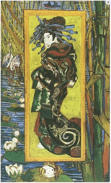 (Japonaiserie, Oiran (after Kesai Eisen)), Oil on canvas, Paris, 1887, 9-10월, Van Gogh Museum, Amsterdam, The Netherlands, Europe
(고흐의 오늘 네 그림들은 저작권이 만료된 작품들이므로 자유롭게 활용할 수 있으며, 고흐의 작품들을 바탕그림으로 저장해 큰 그림으로 감상하시면 더 실감나게 즐길 수 있습니다.)