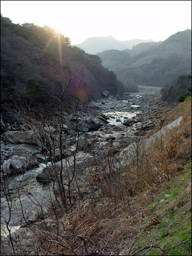 엄천강 지리산댐 예정지로 거론되는 함양군 엄천강 모습